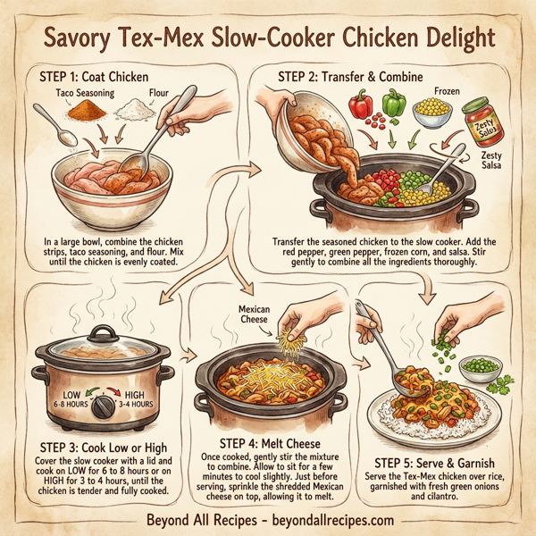 Savory Tex-Mex Slow-Cooker Chicken Delight instructions