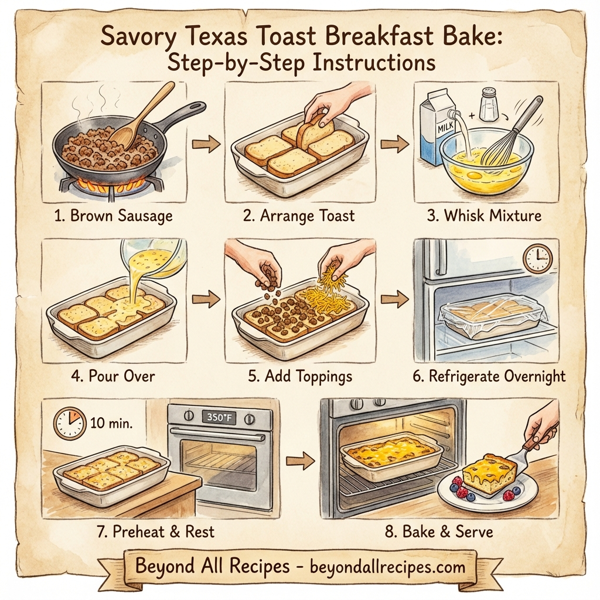 Savory Texas Toast Breakfast Bake instructions