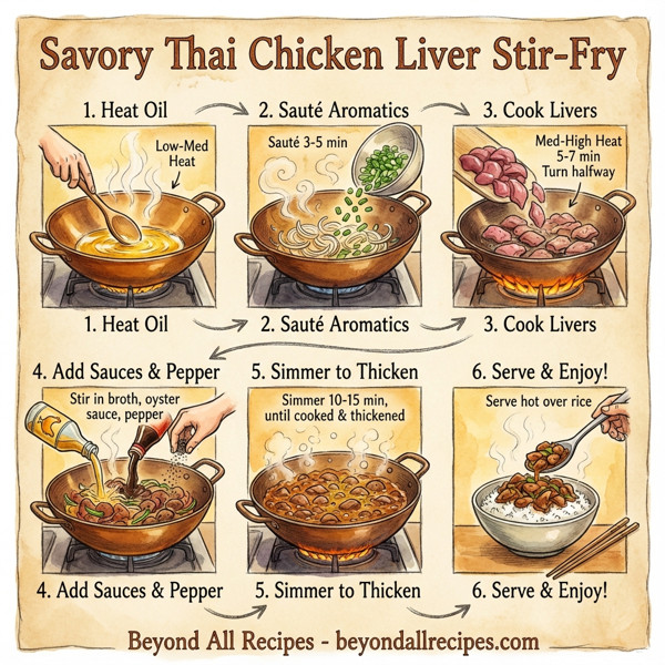 Savory Thai Chicken Liver Stir-Fry instructions