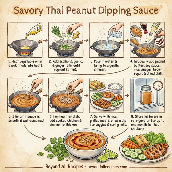 Savory Thai Peanut Dipping Sauce instructions