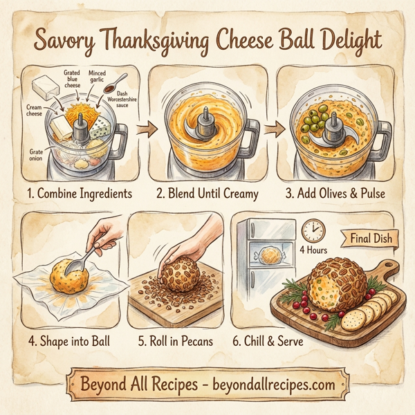 Savory Thanksgiving Cheese Ball Delight instructions