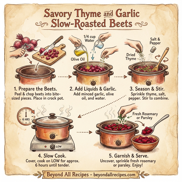 Savory Thyme and Garlic Slow-Roasted Beets instructions