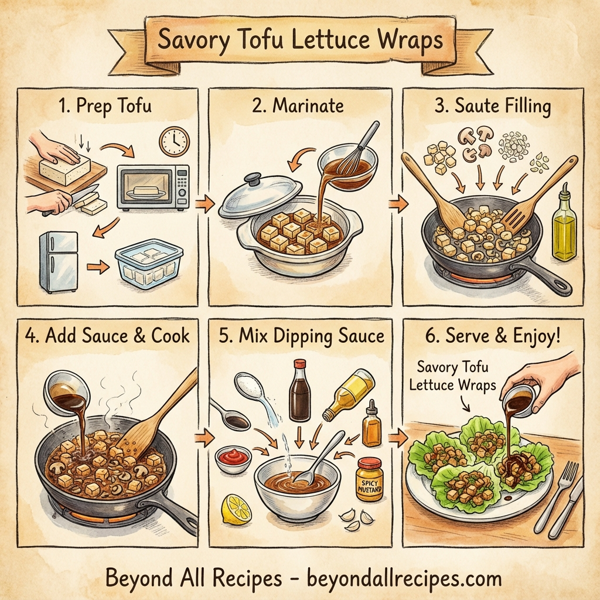 Savory Tofu Lettuce Wraps instructions