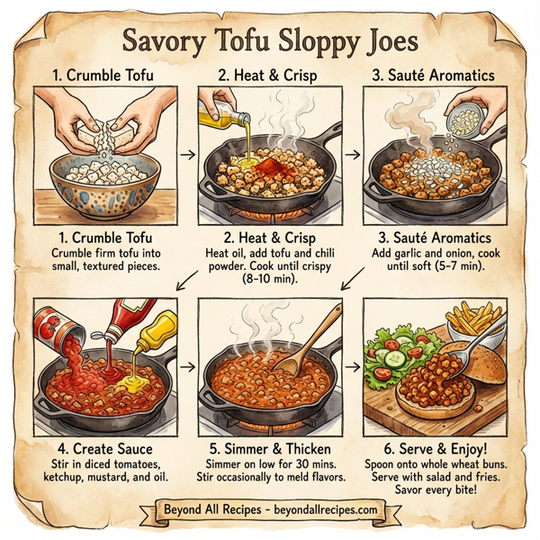 Savory Tofu Sloppy Joes instructions