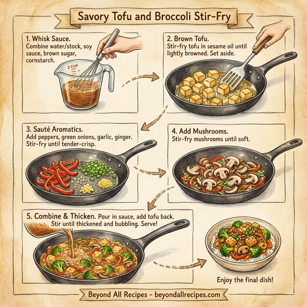 Savory Tofu and Broccoli Stir-Fry instructions