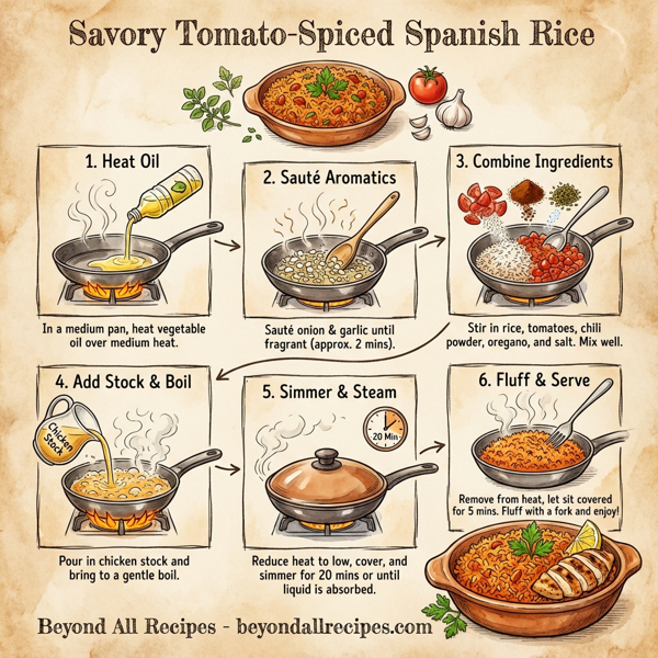 Savory Tomato-Spiced Spanish Rice instructions