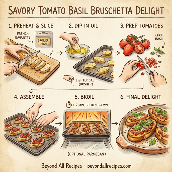 Savory Tomato Basil Bruschetta Delight instructions