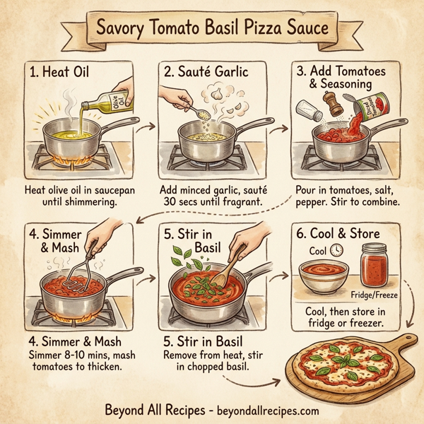 Savory Tomato Basil Pizza Sauce instructions