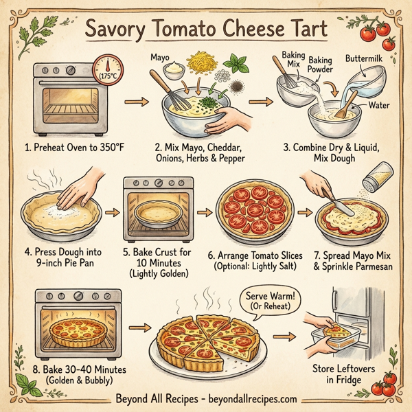 Savory Tomato Cheese Tart instructions