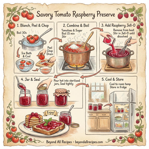 Savory Tomato Raspberry Preserve instructions