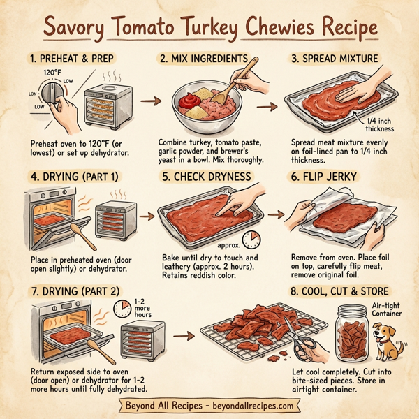 Savory Tomato Turkey Chewies instructions