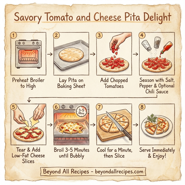 Savory Tomato and Cheese Pita Delight instructions