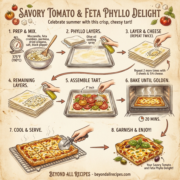 Savory Tomato and Feta Phyllo Delight instructions