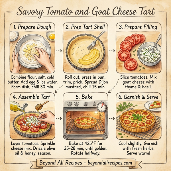 Savory Tomato and Goat Cheese Tart instructions