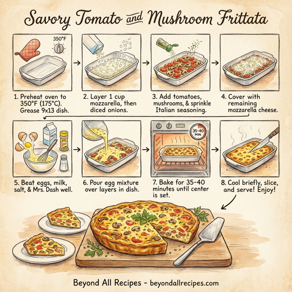 Savory Tomato and Mushroom Frittata instructions