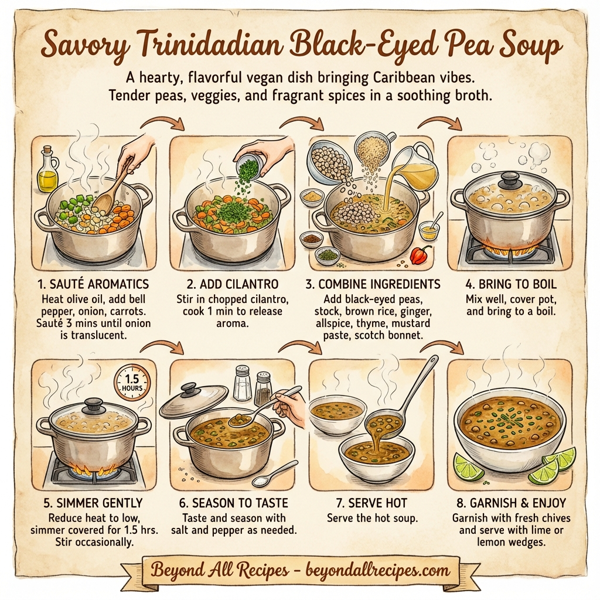 Savory Trinidadian Black-Eyed Pea Soup instructions