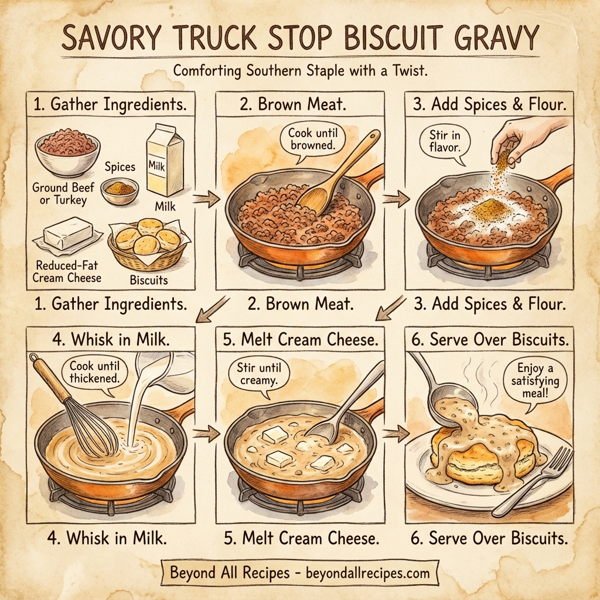 Savory Truck Stop Biscuit Gravy instructions