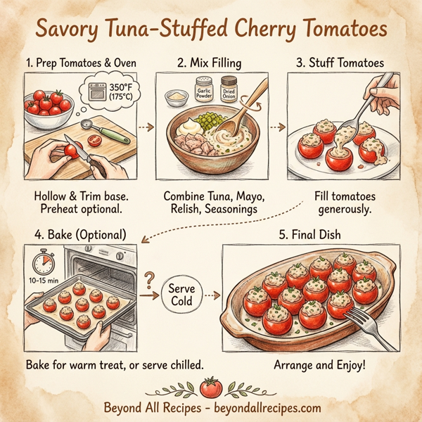 Savory Tuna-Stuffed Cherry Tomatoes instructions