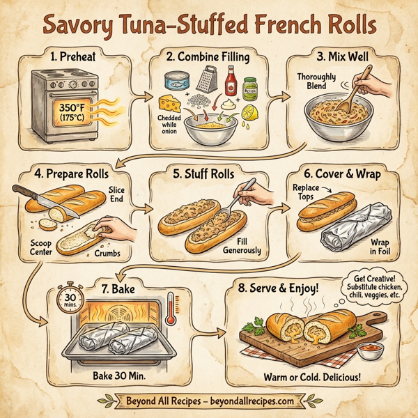 Savory Tuna-Stuffed French Rolls instructions