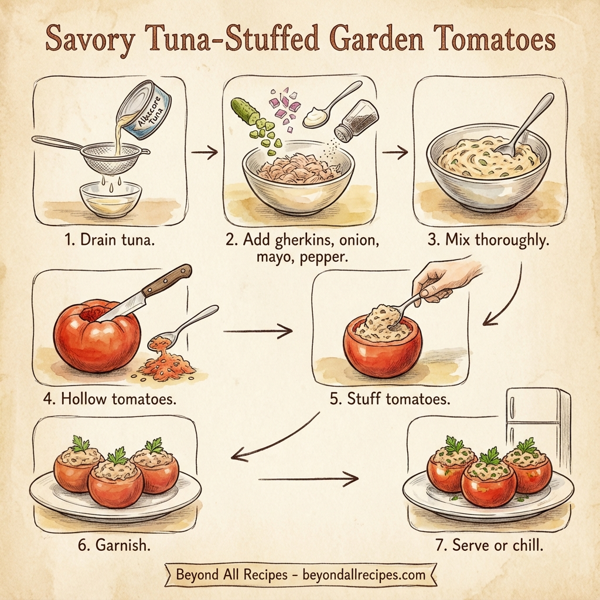 Savory Tuna-Stuffed Garden Tomatoes instructions