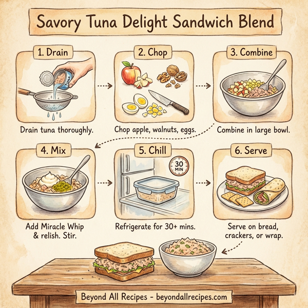 Savory Tuna Delight Sandwich Blend instructions