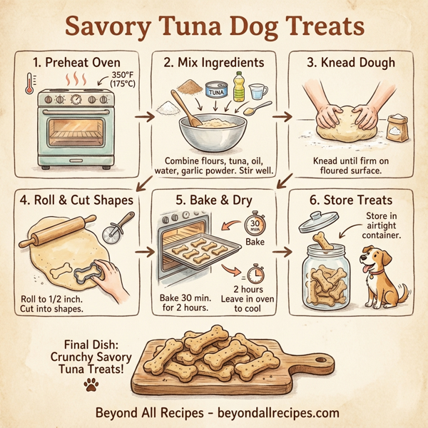 Savory Tuna Dog Treats instructions