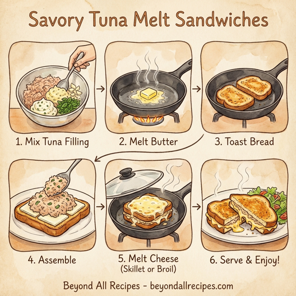 Savory Tuna Melt Sandwiches instructions