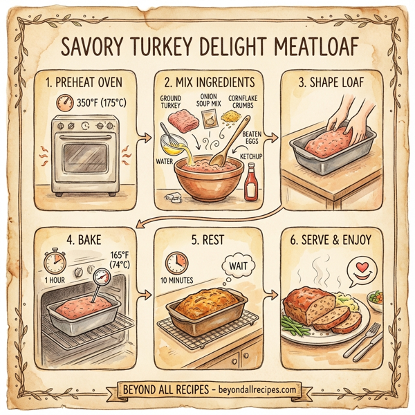 Savory Turkey Delight Meatloaf instructions