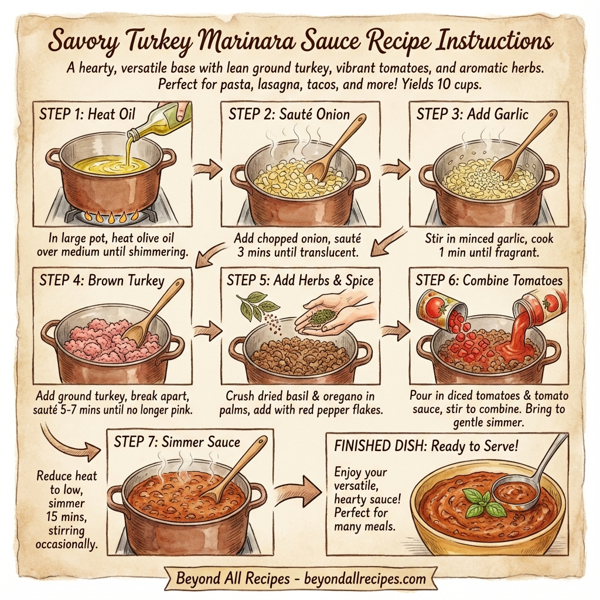 Savory Turkey Marinara Sauce instructions