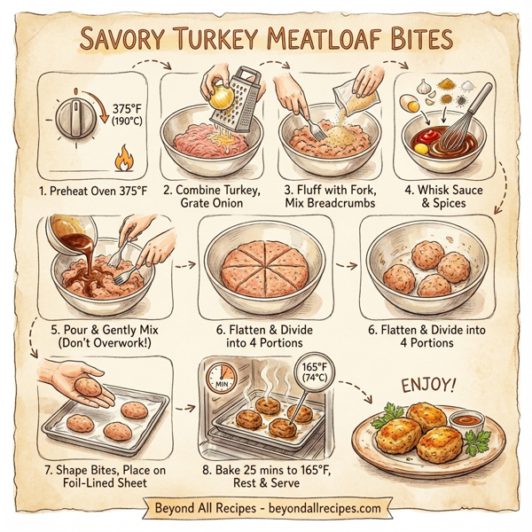 Savory Turkey Meatloaf Bites instructions
