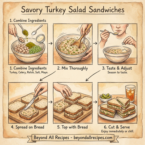 Savory Turkey Salad Sandwiches instructions