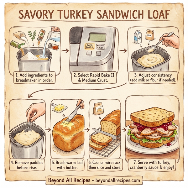 Savory Turkey Sandwich Loaf instructions