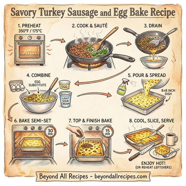 Savory Turkey Sausage and Egg Bake instructions