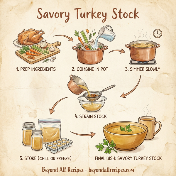 Savory Turkey Stock instructions