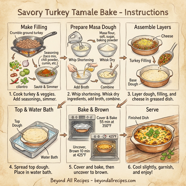 Savory Turkey Tamale Bake instructions