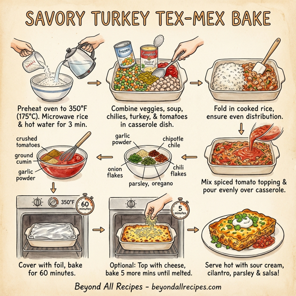 Savory Turkey Tex-Mex Bake instructions