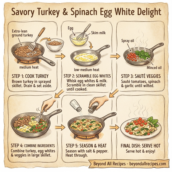 Savory Turkey & Spinach Egg White Delight instructions