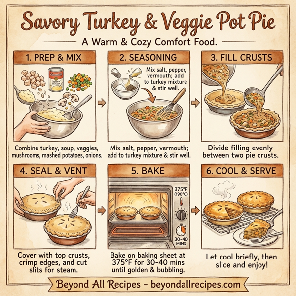 Savory Turkey & Veggie Pot Pie instructions