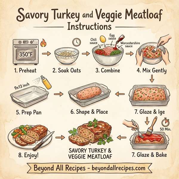 Savory Turkey and Veggie Meatloaf instructions