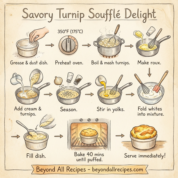 Savory Turnip Soufflé Delight instructions