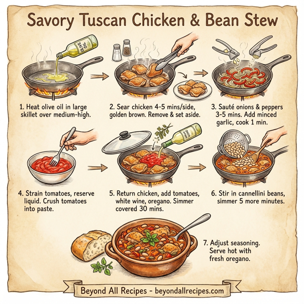 Savory Tuscan Chicken & Bean Stew instructions