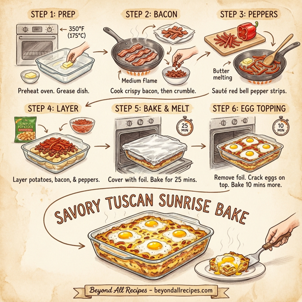 Savory Tuscan Sunrise Bake instructions