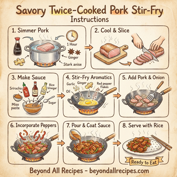 Savory Twice-Cooked Pork Stir-Fry instructions