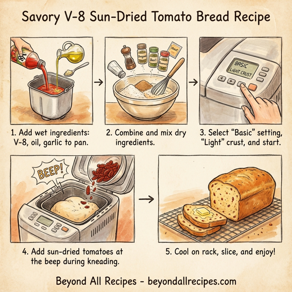 Savory V-8 Sun-Dried Tomato Bread instructions