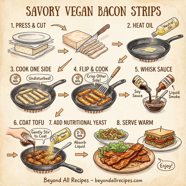 Savory Vegan Bacon Strips instructions
