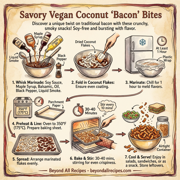 Savory Vegan Coconut 'Bacon' Bites instructions