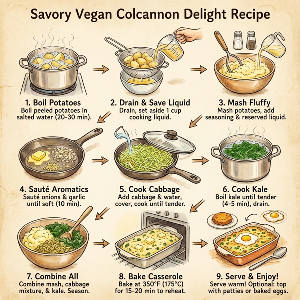 Savory Vegan Colcannon Delight instructions