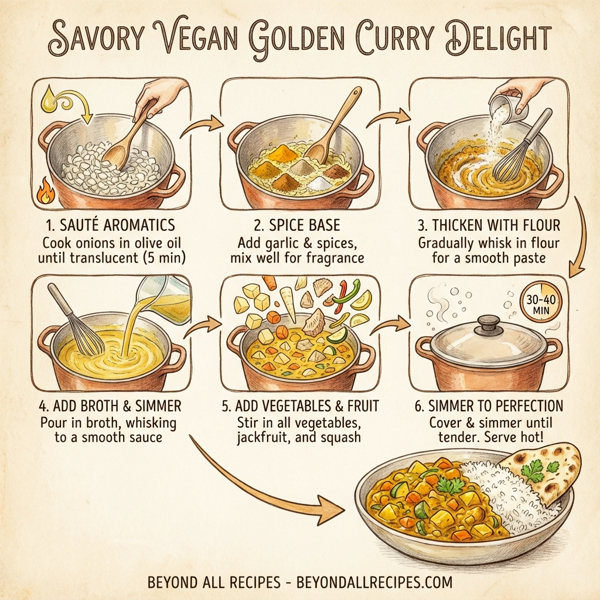 Savory Vegan Golden Curry Delight instructions