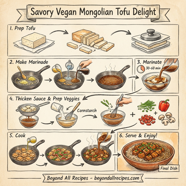 Savory Vegan Mongolian Tofu Delight instructions