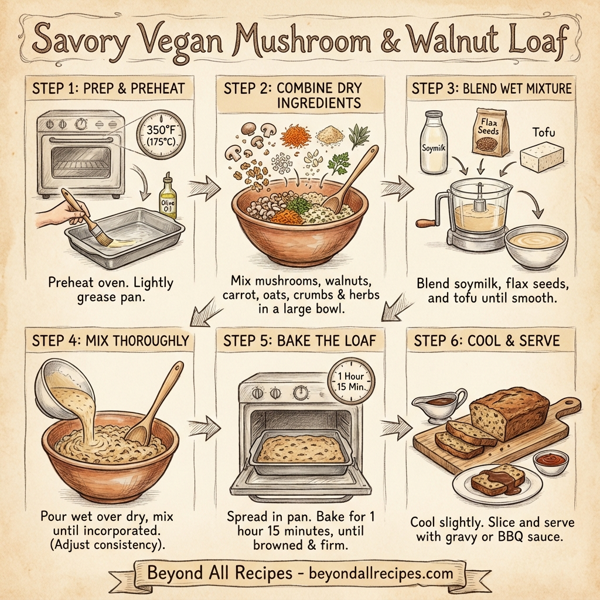 Savory Vegan Mushroom & Walnut Loaf instructions